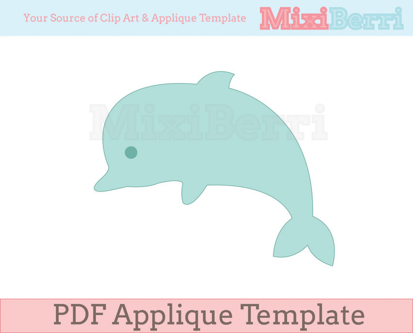 Applique Template Dolphin Pdf