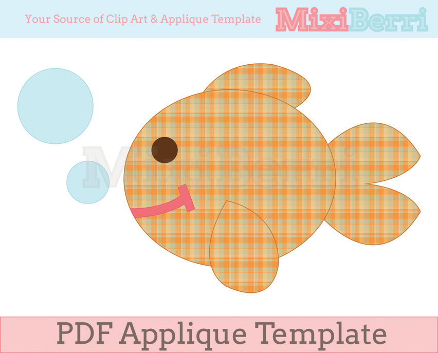 Fish Applique Pattern PDF